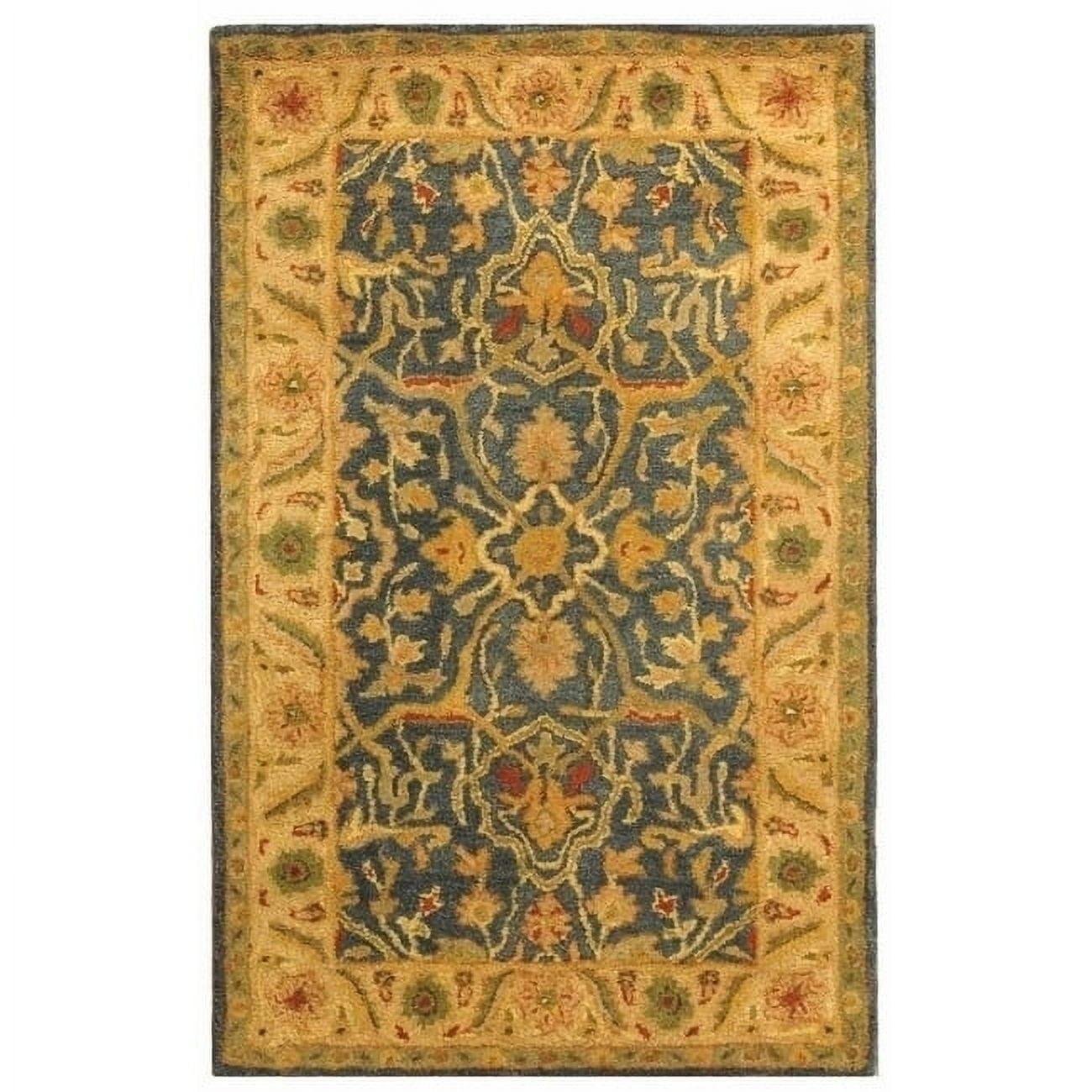 Antiquity AT14 Hand Tufted Indoor Accent Rug - Blue - 3'x5' - Safavieh