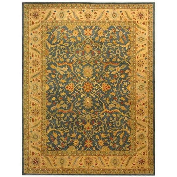 Antiquity AT14 Hand Tufted Indoor Area Rug - Blue - 8'3"x11' - Safavieh