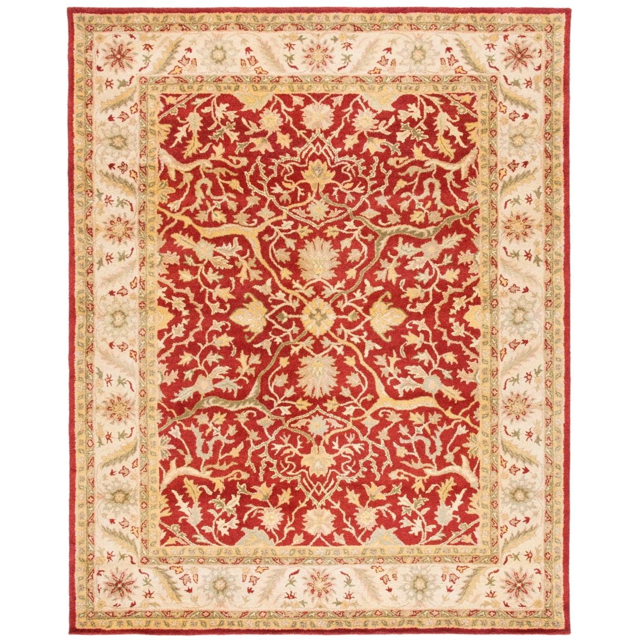 SAFAVIEH Antiquity Toireasa Traditional Floral Wool Runner Rug, Rust, 2'3" x 8'