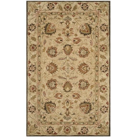 Antiquity AT812 Hand Tufted Indoor Area Rug - Beige/Beige - 6'x9' - Safavieh