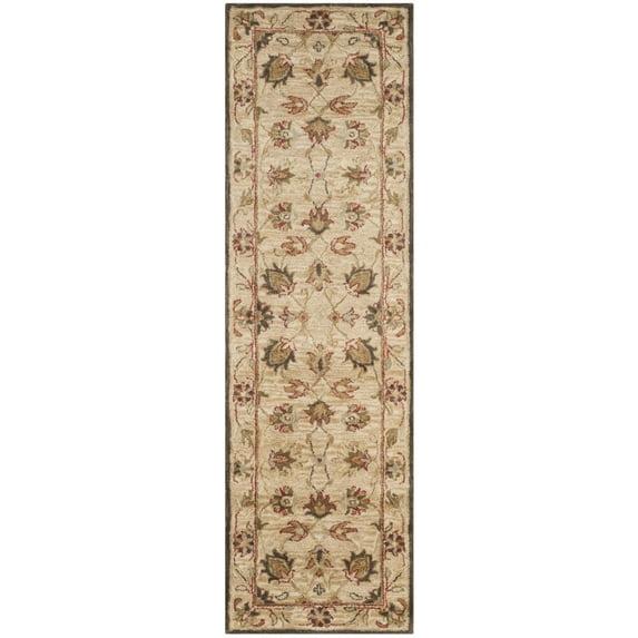 Antiquity AT812 Hand Tufted Indoor Runner Rug - Beige/Beige - 2'3"x12' - Safavieh