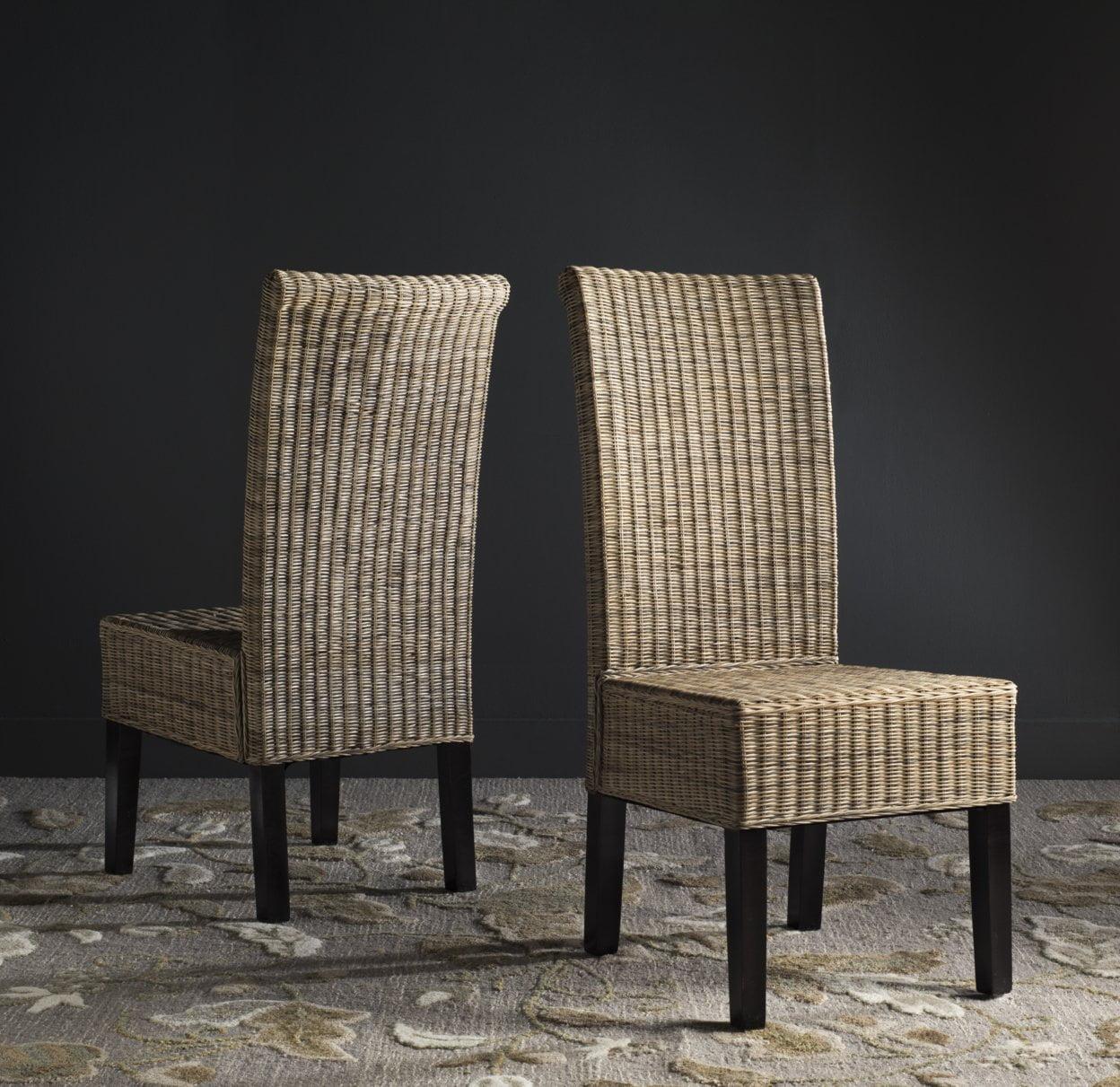 Arjun 18''H Wicker Dining Chair (Set of 2)  - Safavieh