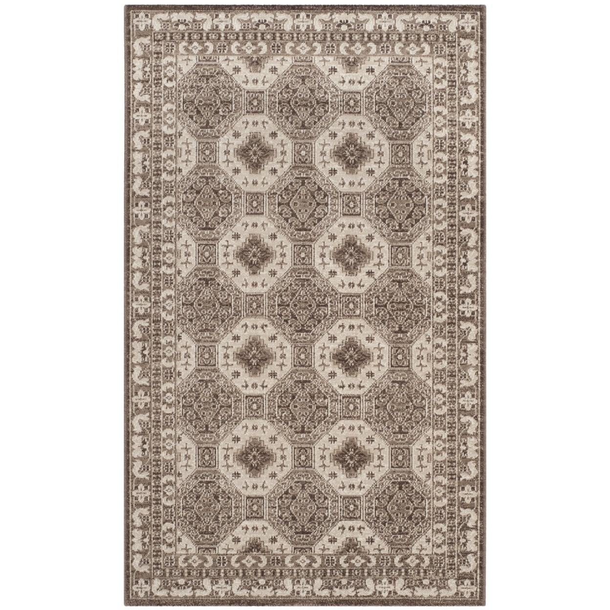 SAFAVIEH Artisan Thurstan Geometric Area Rug, Brown/Ivory, 8' x 10'