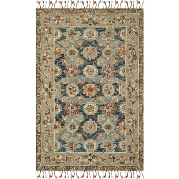 Aspen APN110 Hand Tufted Accent Rug - Grey/Navy - 2'x3' - Safavieh.