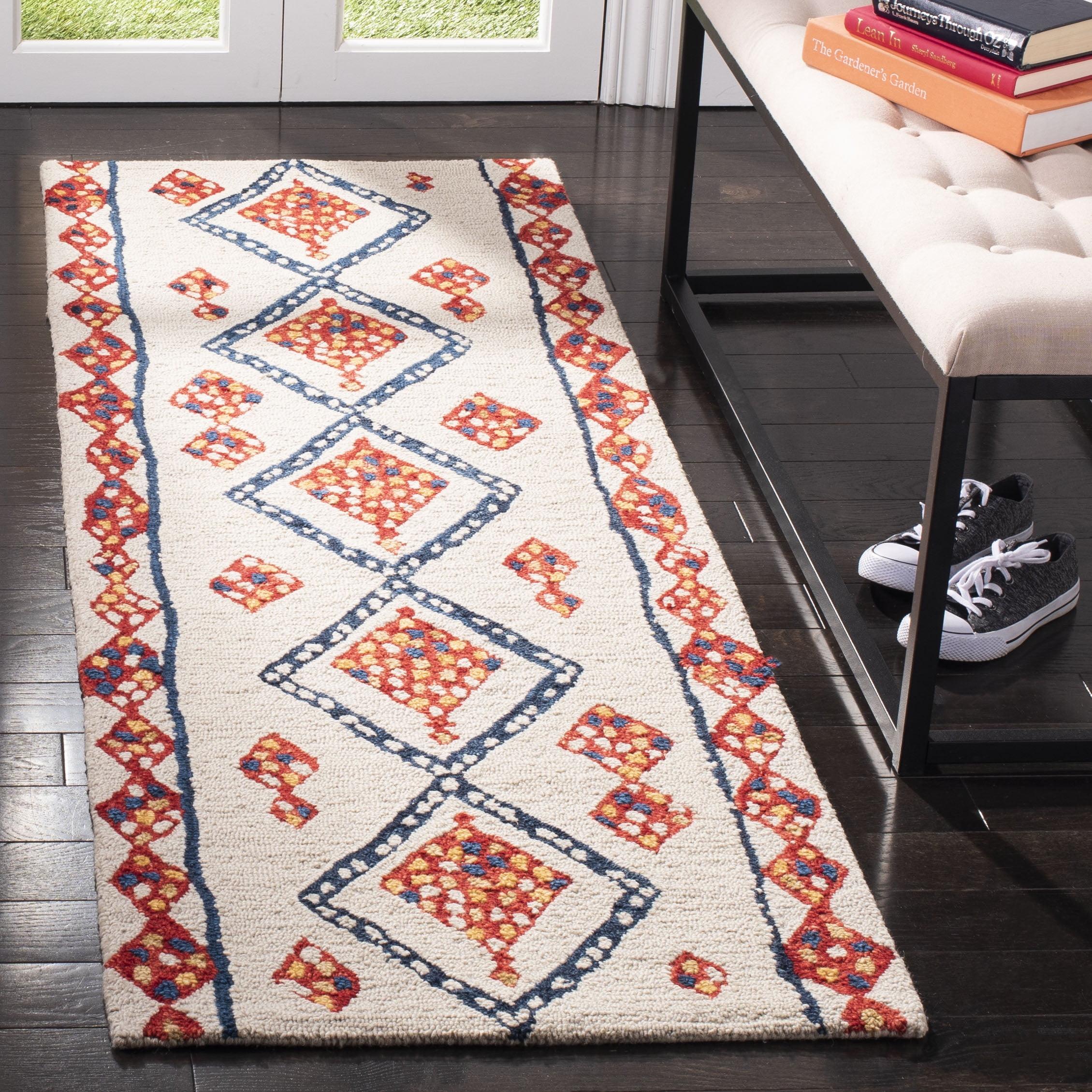 Ivory Elegance Hand-Tufted Wool Runner Rug - 2'3" x 5'