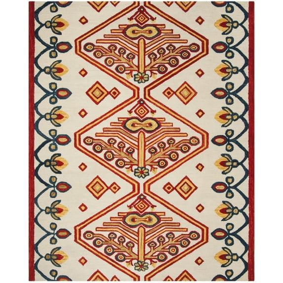 Aspen APN703 Hand Tufted Area Rug - Ivory/Multi - 4'x6' - Safavieh..