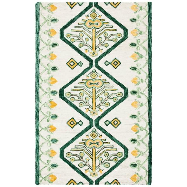 Aspen APN703 Hand Tufted Area Rug - Ivory/Yellow - 3'x5' - Safavieh.