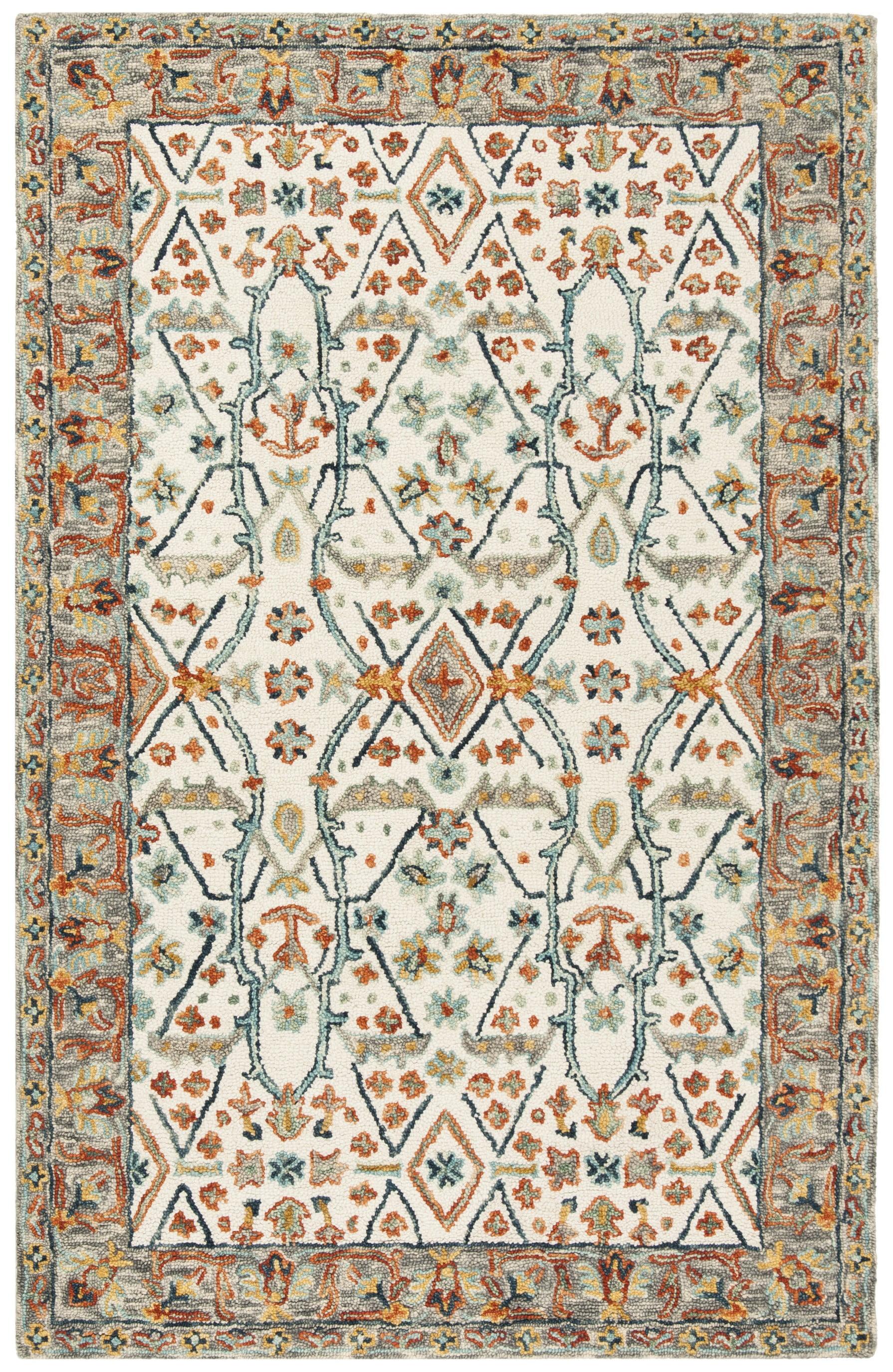 SAFAVIEH Aspen Emmalyn Oriental Area Rug, Ivory/Blue, 2'3" x 4'