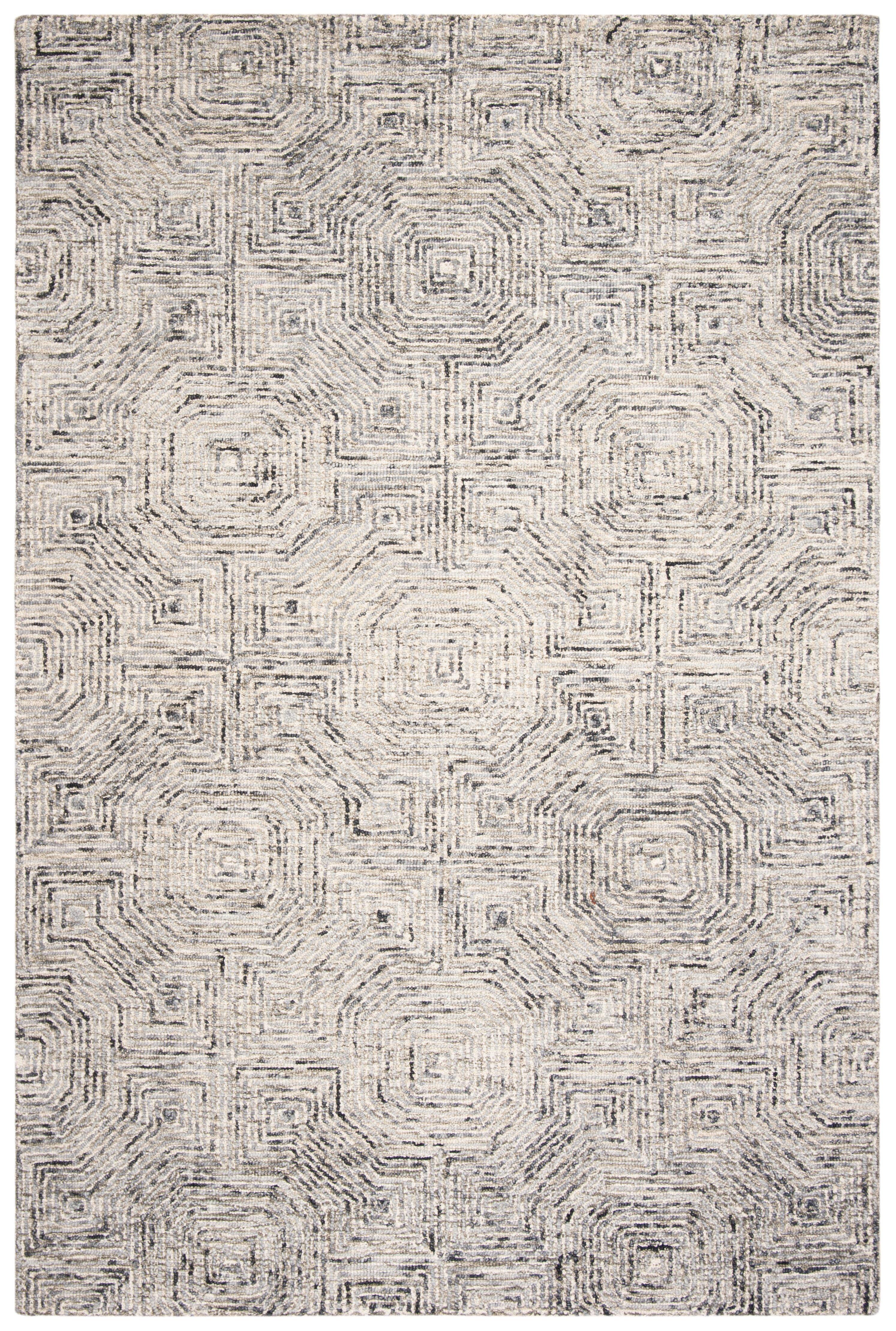 Aspen APN286 Hand Tufted Indoor Area Rug - Grey/Beige - 6'x9' - Safavieh