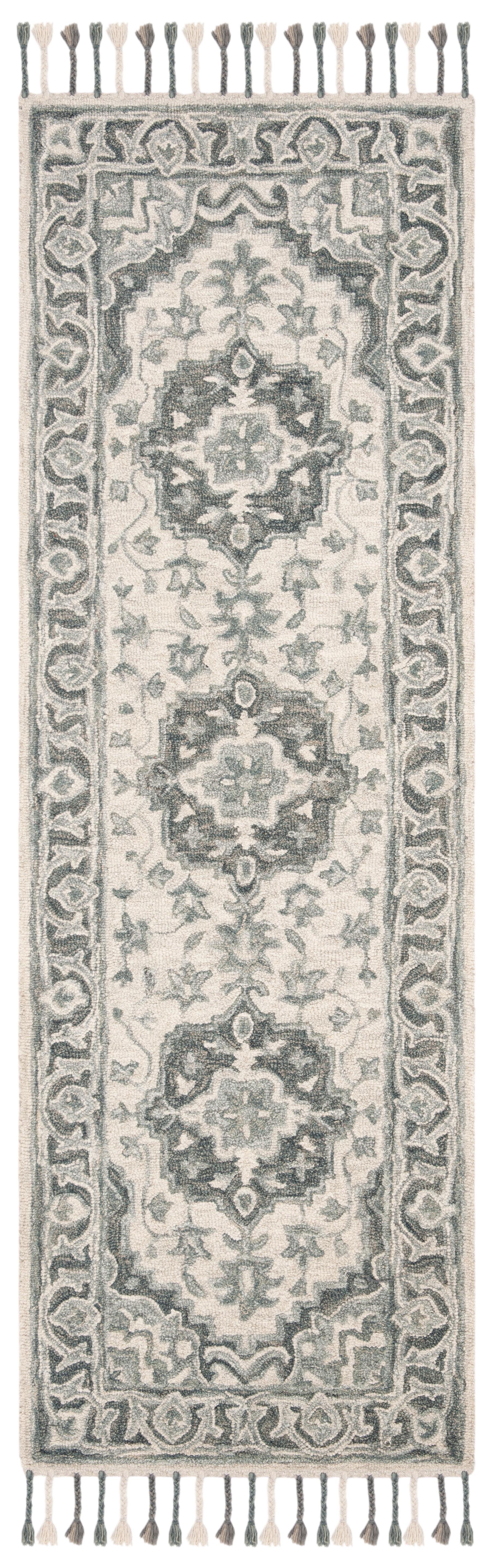 Aspen APN122 Hand Tufted Area Rug - Grey/Light Grey - 2'3"x5' - Safavieh..