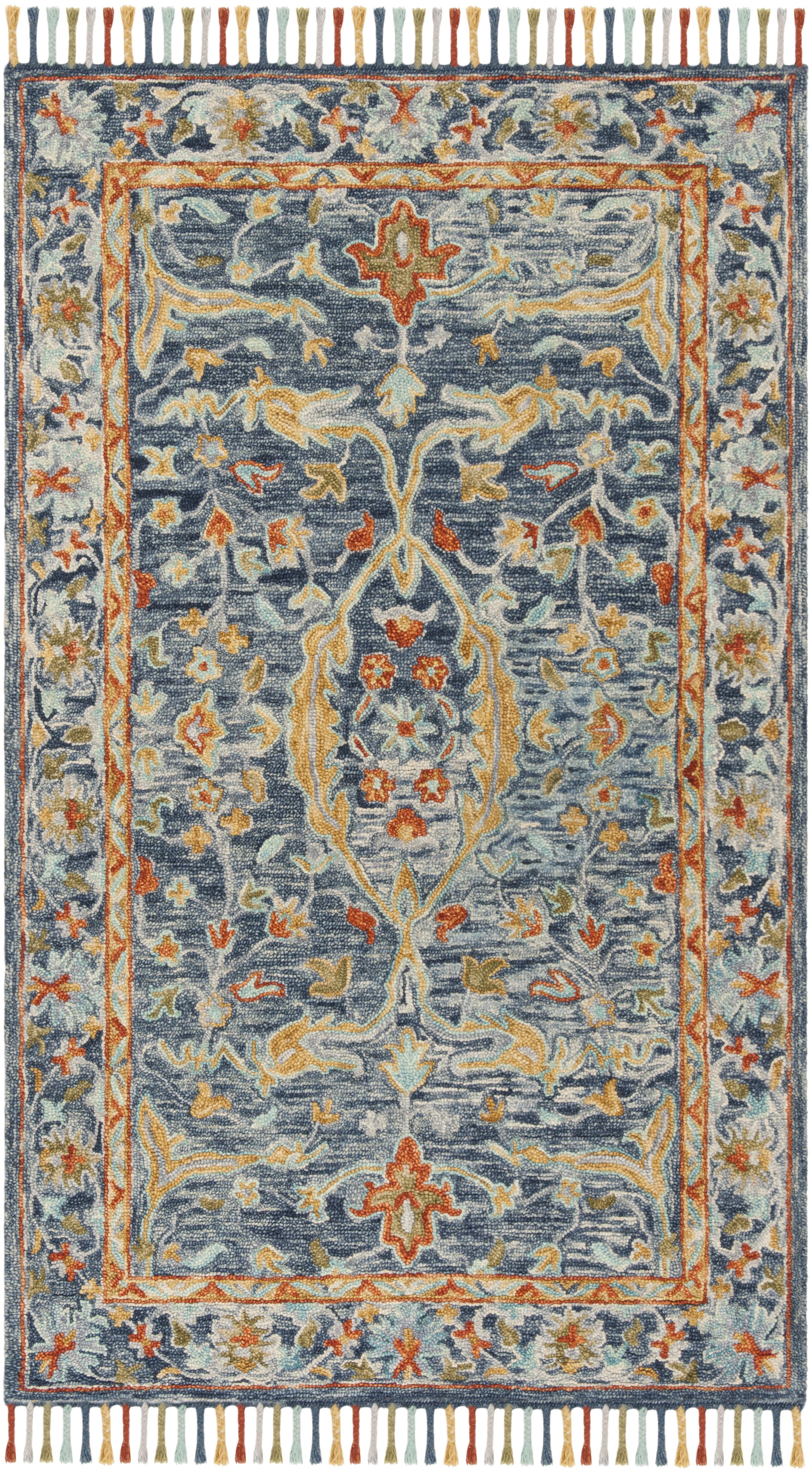 Aspen Multicolor Hand-Tufted Wool Area Rug 3' x 5'