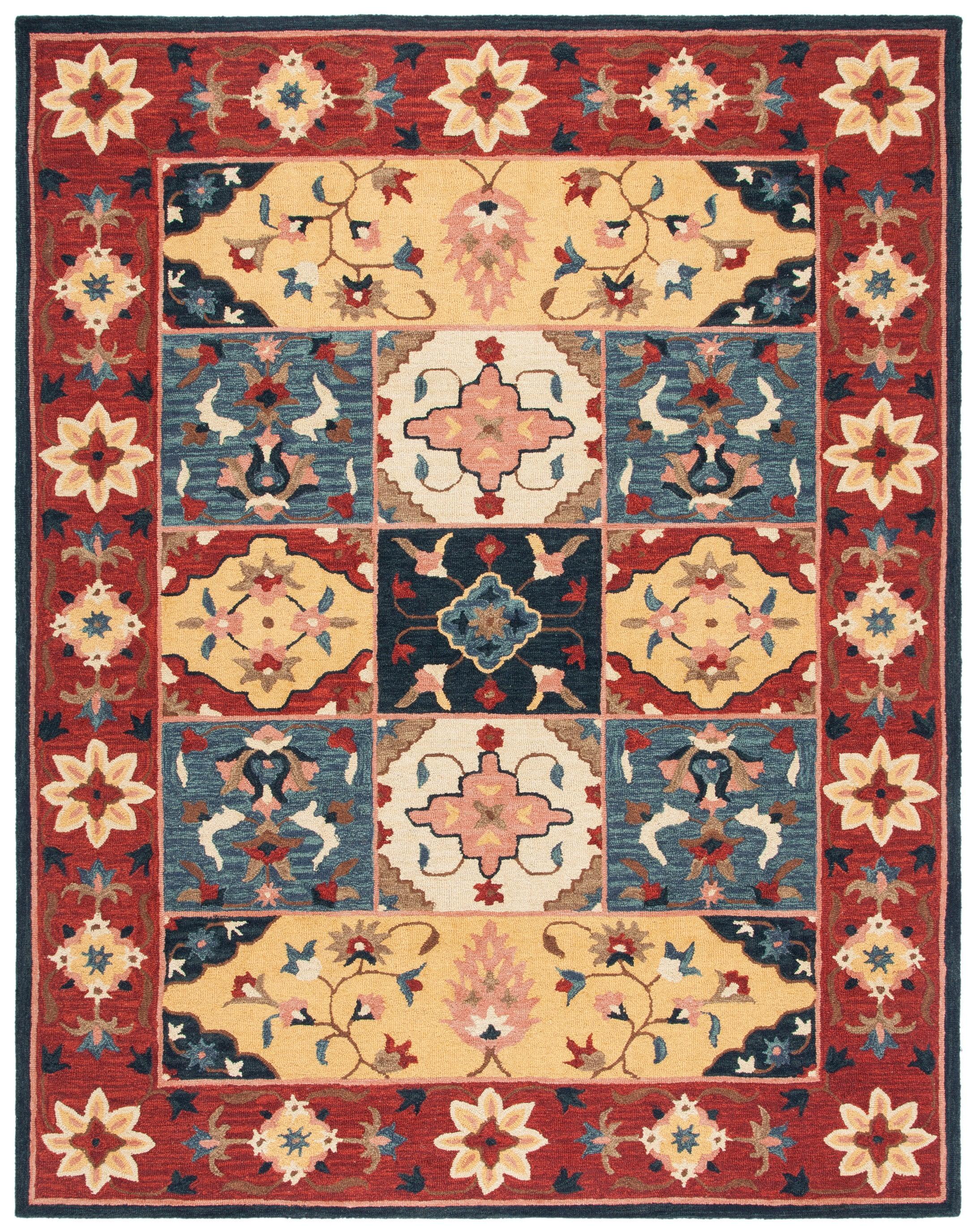 Aspen APN402 Hand Tufted Area Rug - Red/Gold - 8'x10' - Safavieh.