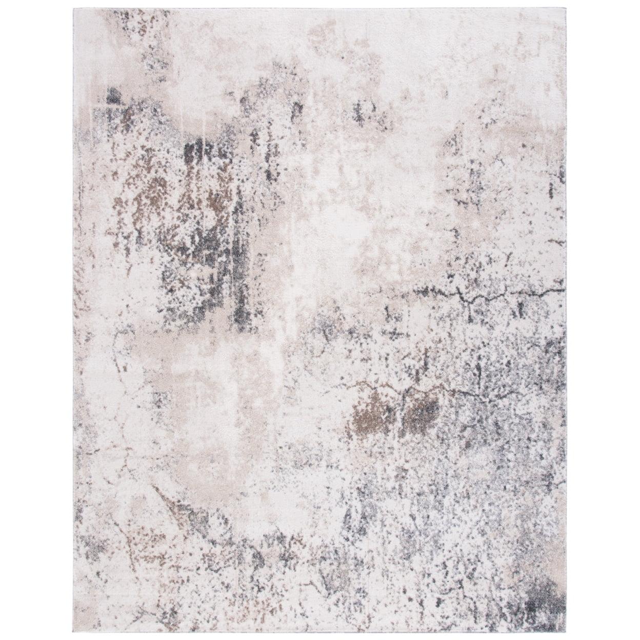 SAFAVIEH Aston Charmaine Abstract Area Rug, Ivory/Grey, 10' x 14'