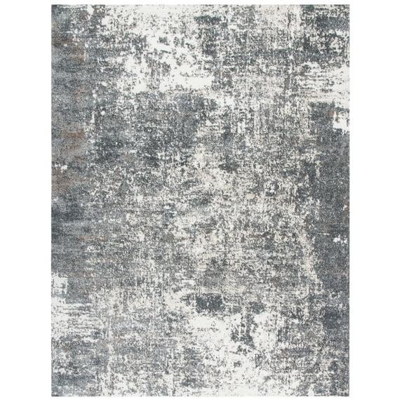 Aston ASN705 Power Loomed Indoor Area Rug - Grey/Ivory - 9'x12' - Safavieh