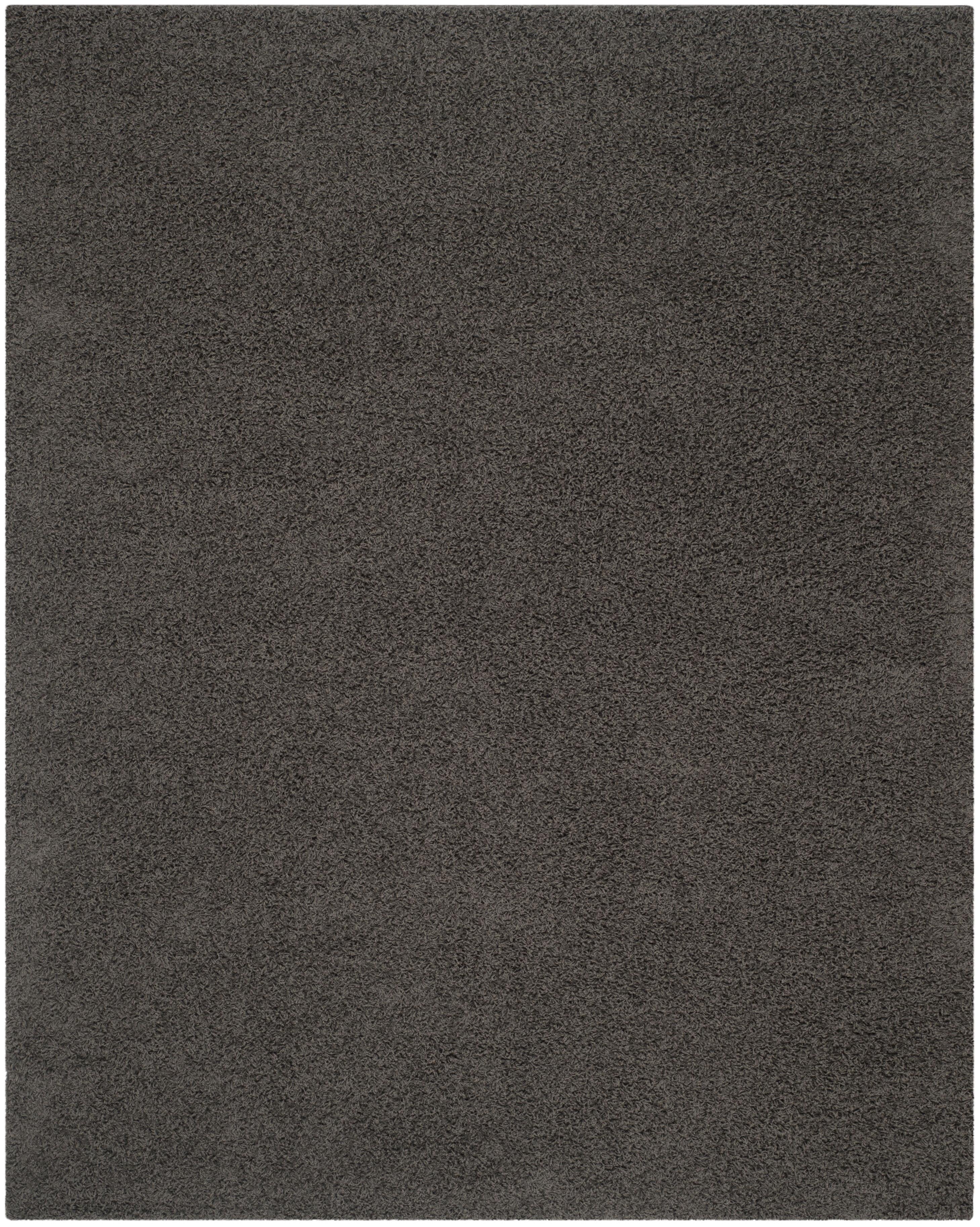 Athens Shag SGA119 Power Loomed Indoor Area Rug - Dark Grey - 9'x12' - Safavieh