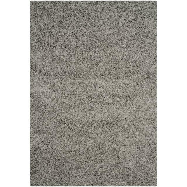 Athens Shag SGA119 Power Loomed Indoor Area Rug - Light Grey - 5'1"x7'6" - Safavieh