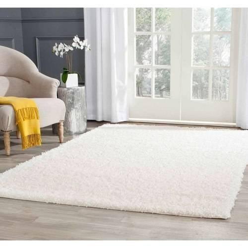 Athens Shag SGA119 Power Loomed Indoor Accent Rug - Off White - 4'x6' - Safavieh