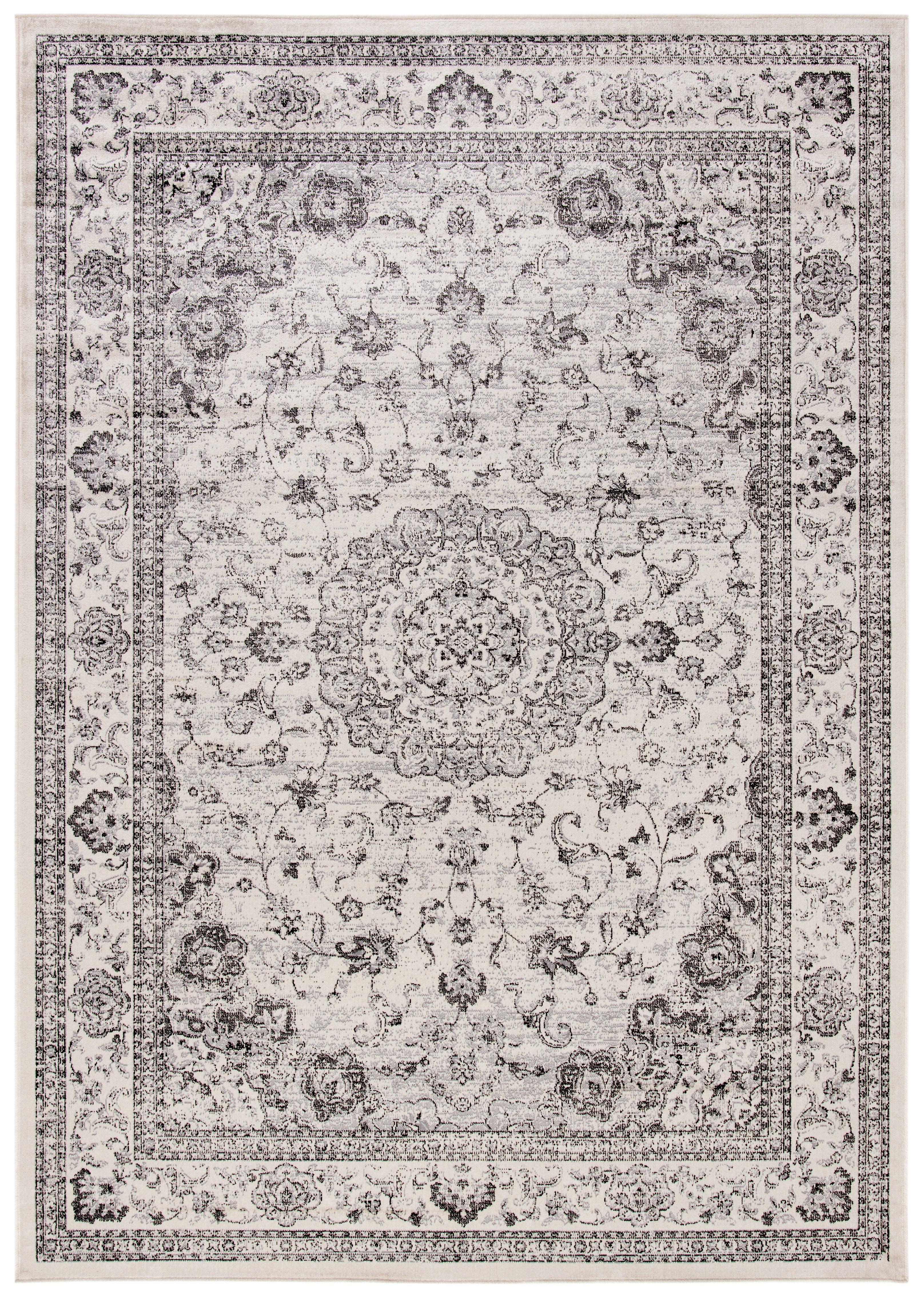 Atlas ATL960 Power Loomed Area Rug - Ivory/Beige - 7'10" X 10' - Safavieh.