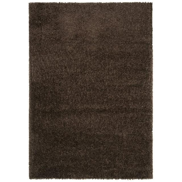 August Shag 900 AUG900 Power Loomed Indoor Area Rug - Brown - 8'x10' - Safavieh
