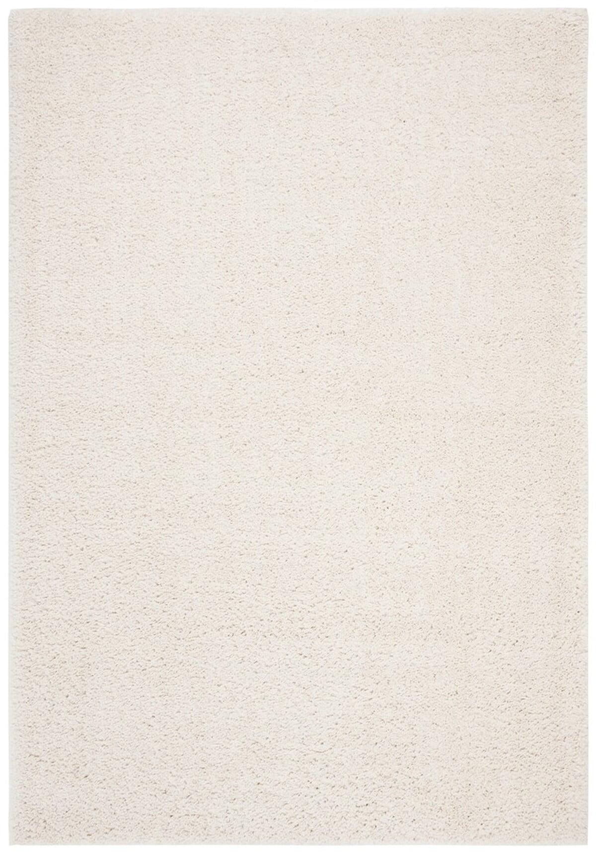 August Shag 900 AUG900 Power Loomed Indoor Area Rug - Ivory - 5'3"x7'6" - Safavieh