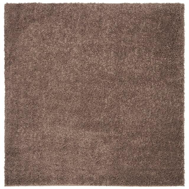 August Shag 900 AUG900 Power Loomed Indoor Area Rug - Taupe - 5'3"x5'3" - Safavieh
