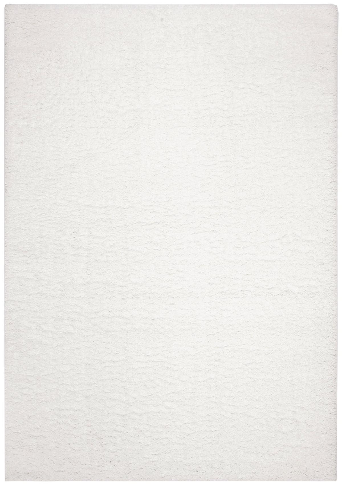 SAFAVIEH August Carlene Solid Plush Shag Area Rug, White, 12' x 15'