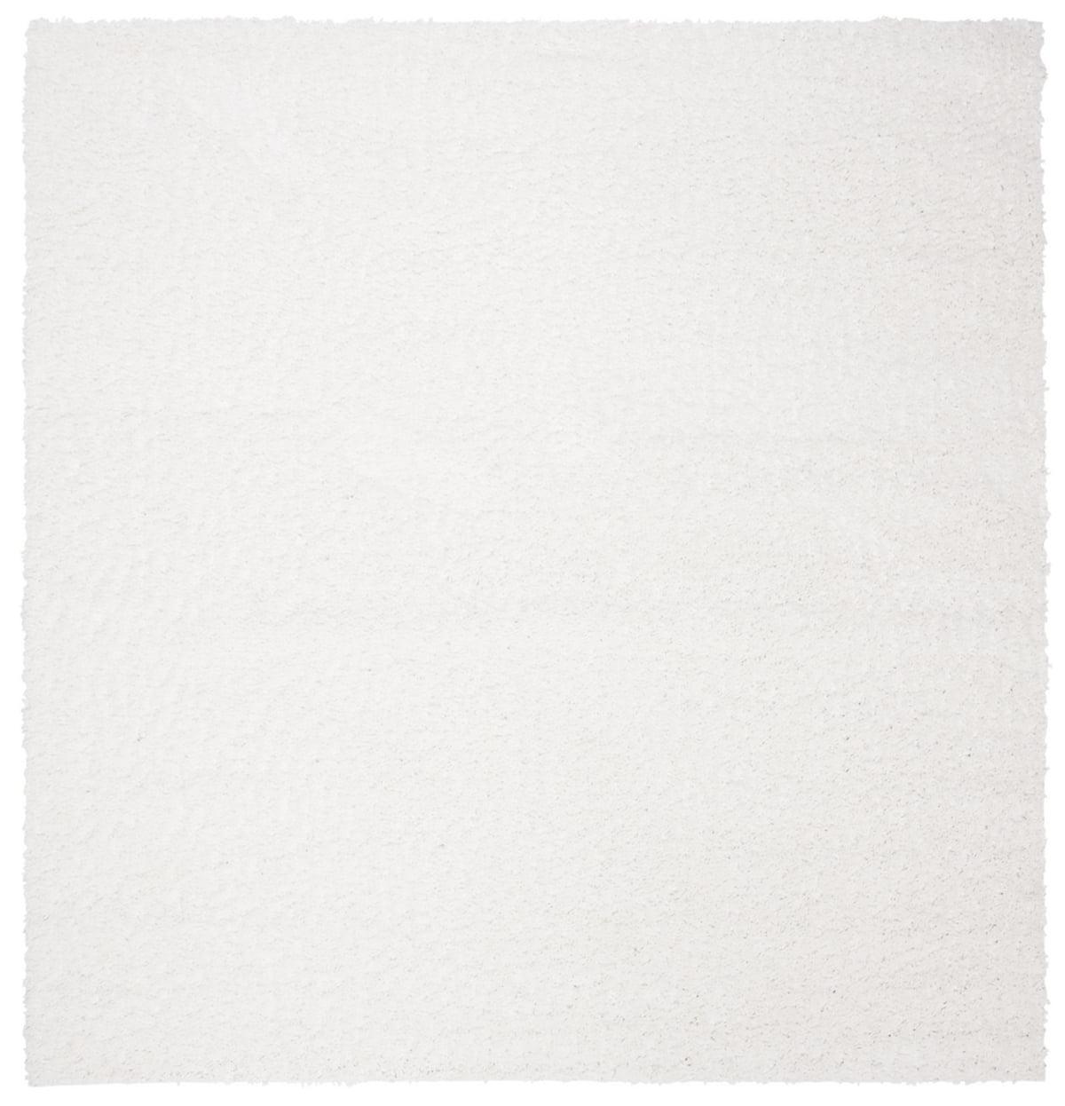 August Shag 900 AUG900 Power Loomed Indoor Area Rug - White - 5'3"x5'3" - Safavieh