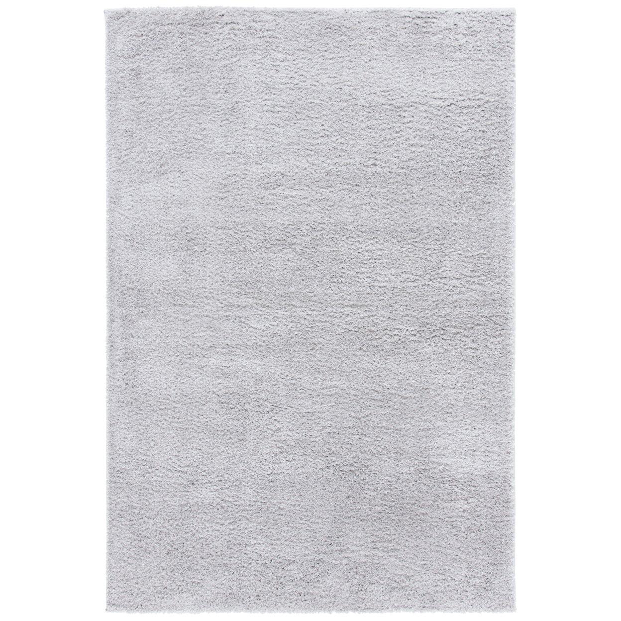 August Light Gray Hand-Knotted Shag Area Rug