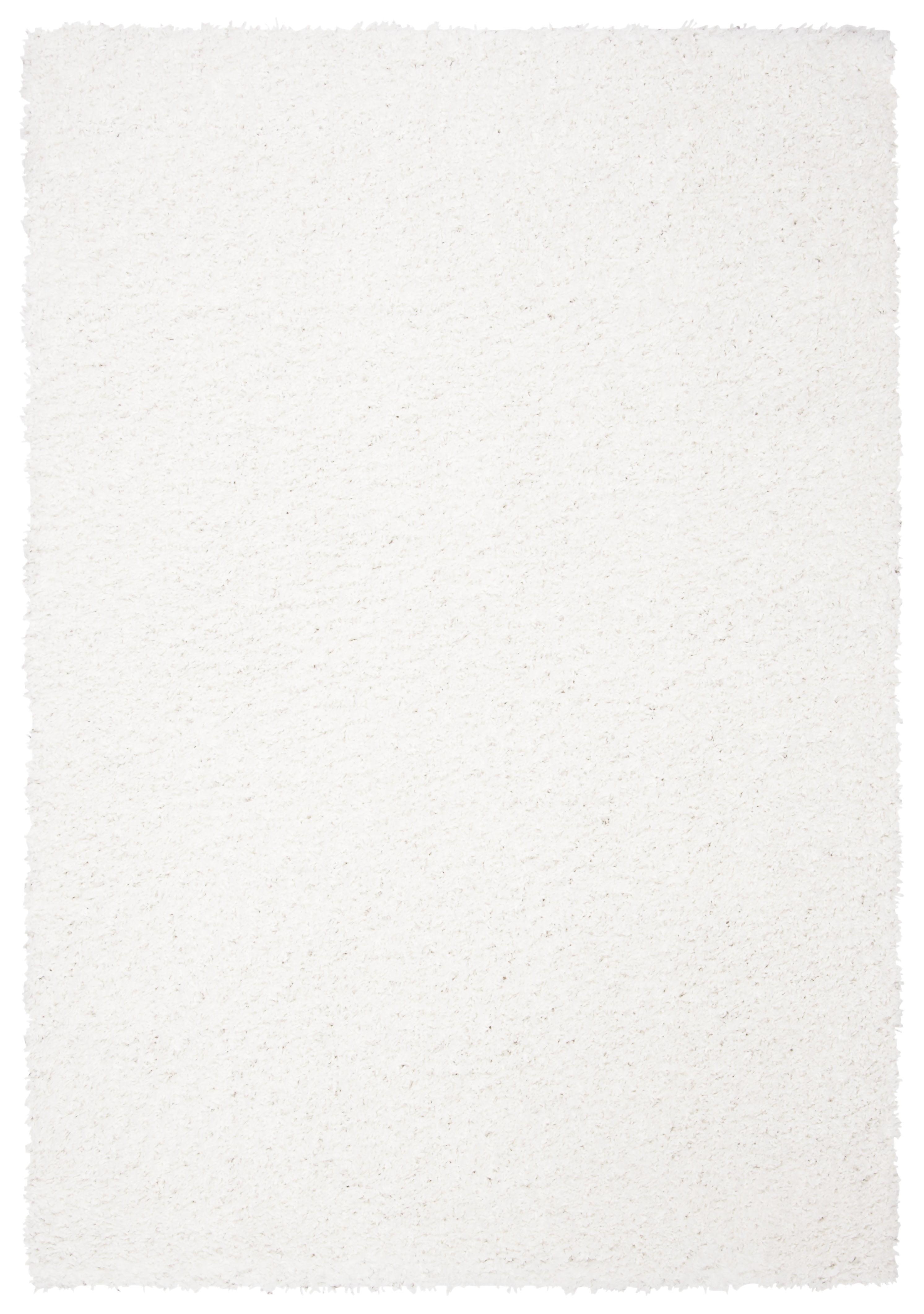 August Shag AUG200 Power Loomed Indoor Accent Rug - White - 3'x5' - Safavieh