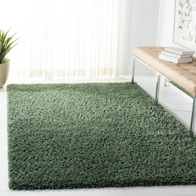 August Shag AUG200 Power Loomed Indoor Area Rug - Green - 9'x12' - Safavieh