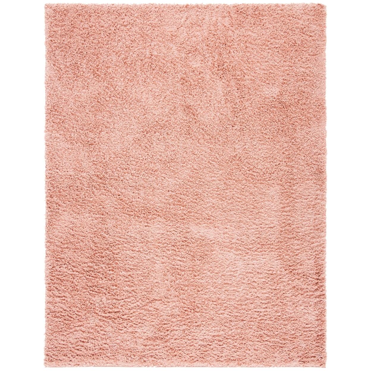 August Shag AUG200 Power Loomed Indoor Area Rug - Rose - 8'x10' - Safavieh