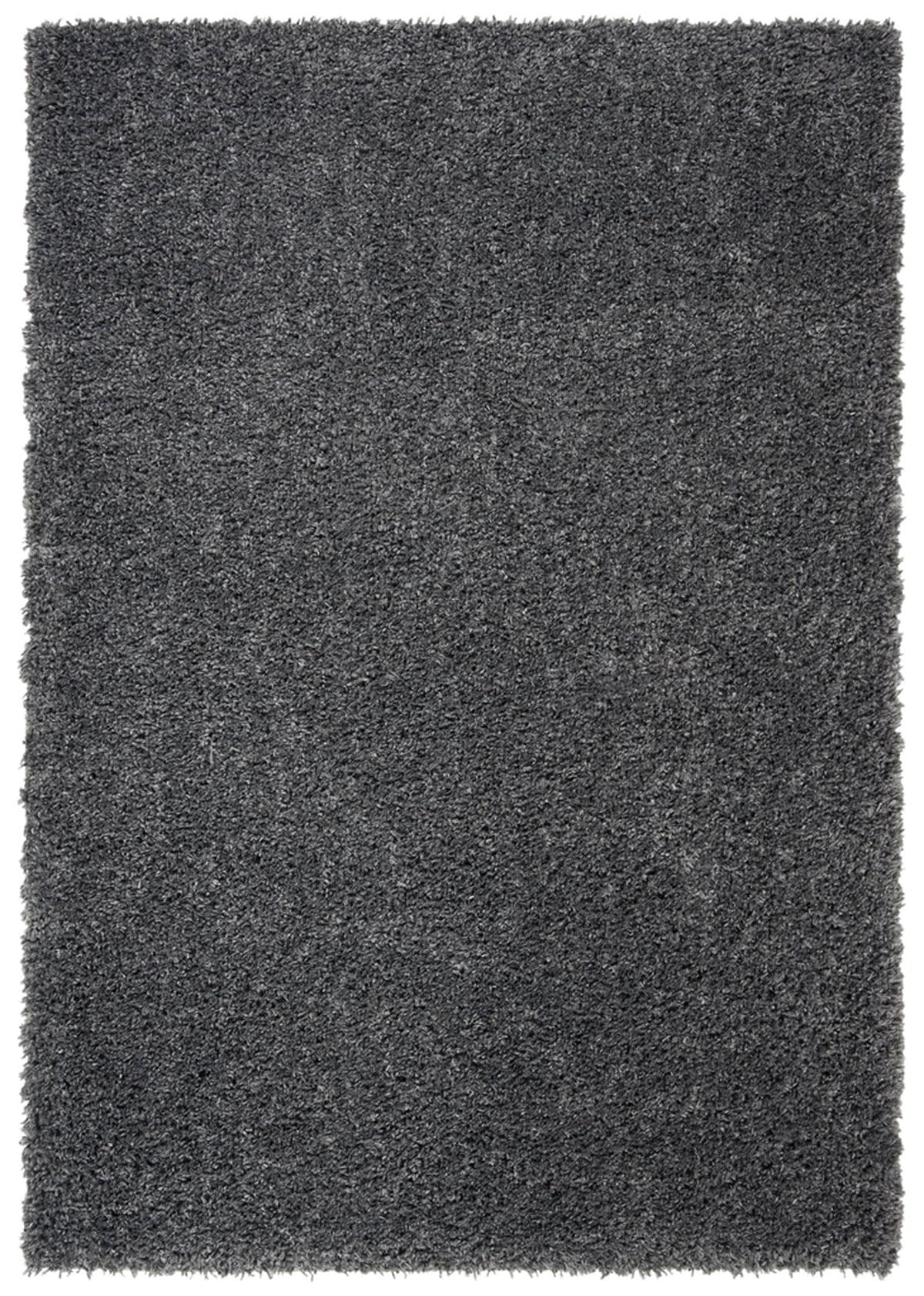 August Shag AUG200 Power Loomed Indoor Area Rug - Charcoal - 5'3"x7'6" - Safavieh