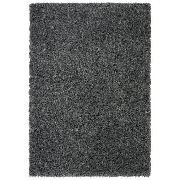 August Shag AUG200 Power Loomed Indoor Area Rug - Charcoal - 5'3"x7'6" - Safavieh