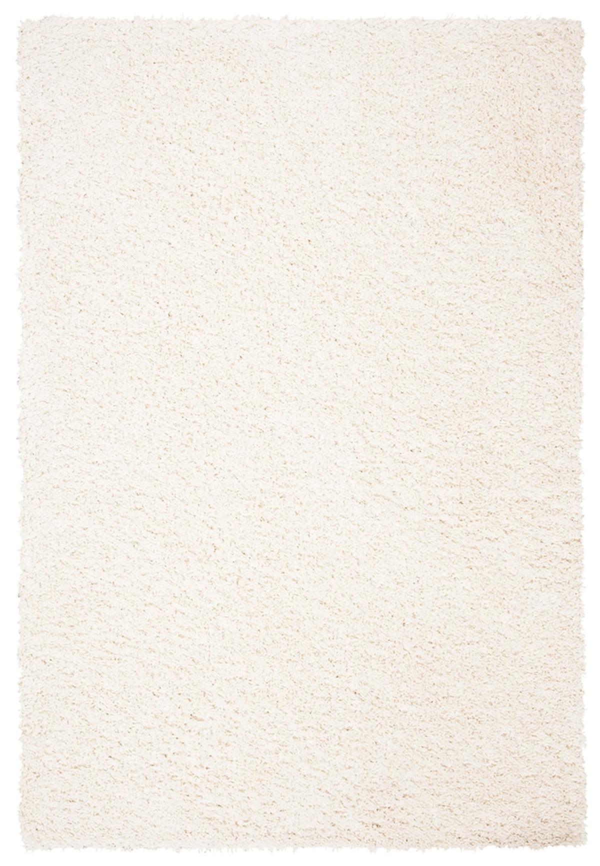 August Shag AUG200 Power Loomed Indoor Area Rug - Ivory - 5'3"x7'6" - Safavieh
