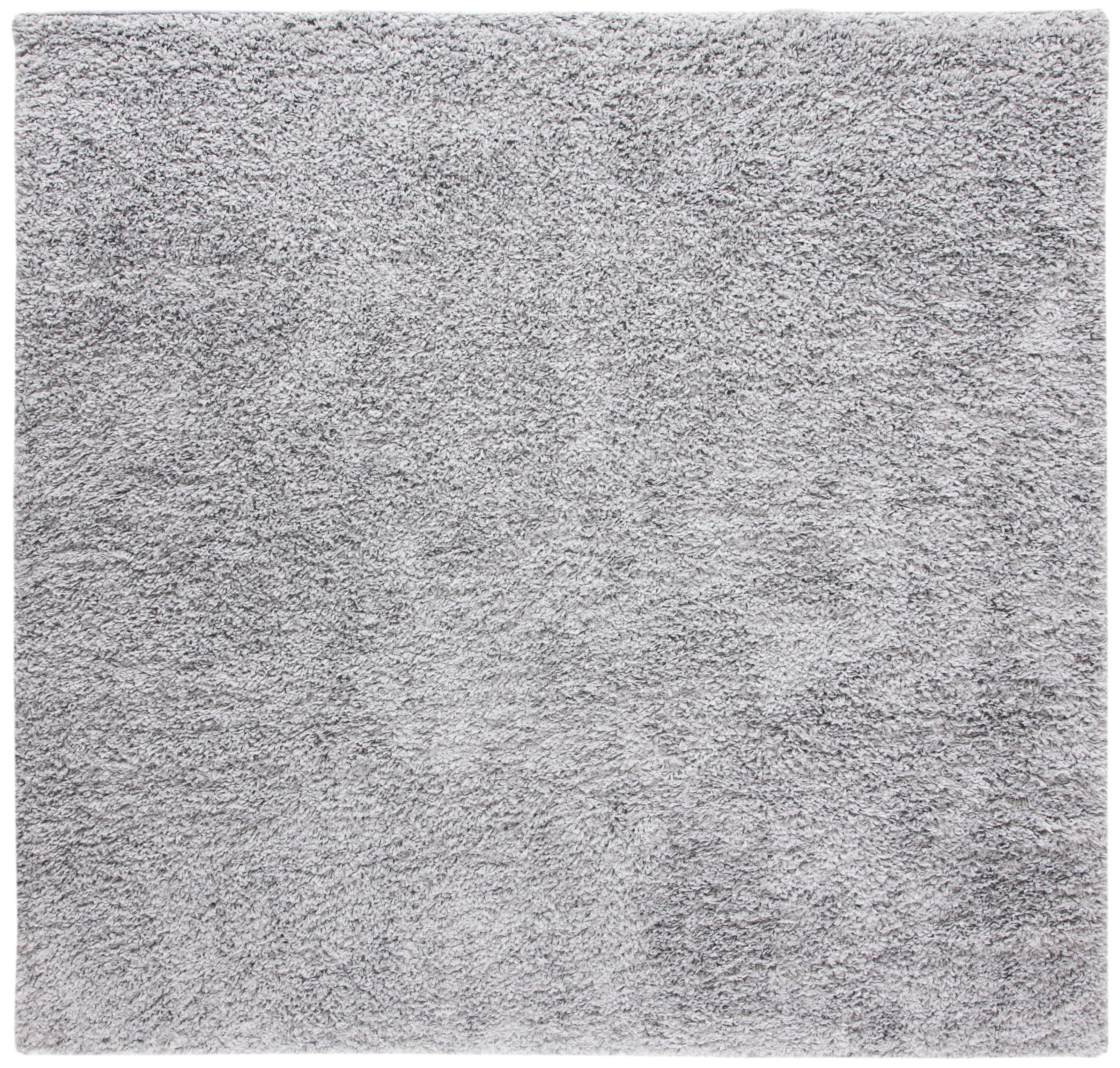 August Shag AUG200 Power Loomed Indoor Area Rug - Silver - 4'x4' - Safavieh