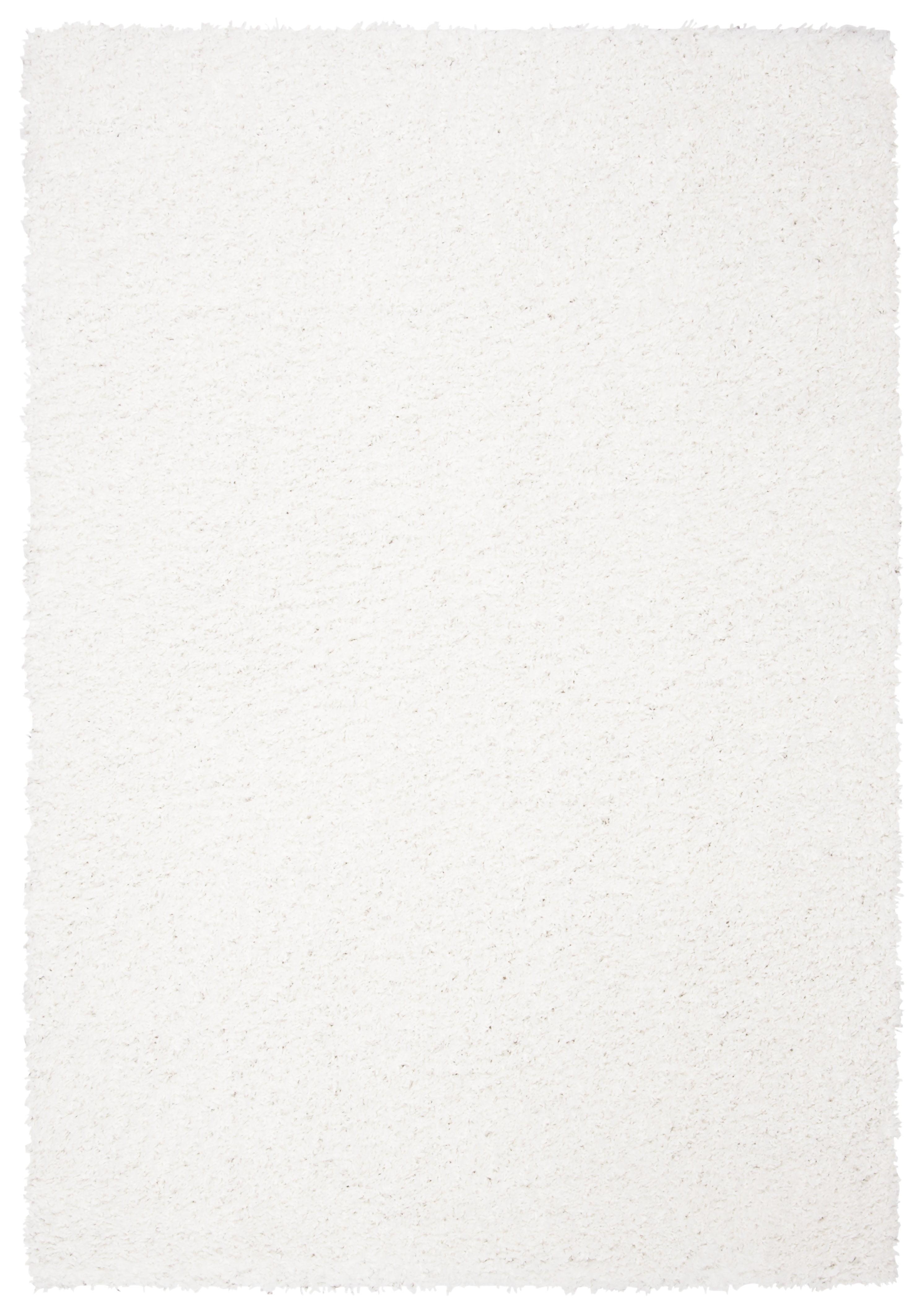 August Shag AUG200 Power Loomed Indoor Accent Rug - White - 3'x5' - Safavieh