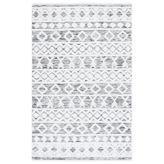 Augustine AGT758 Machine Made Indoor Area Rug - Black/Ivory - 8'x10' - Safavieh