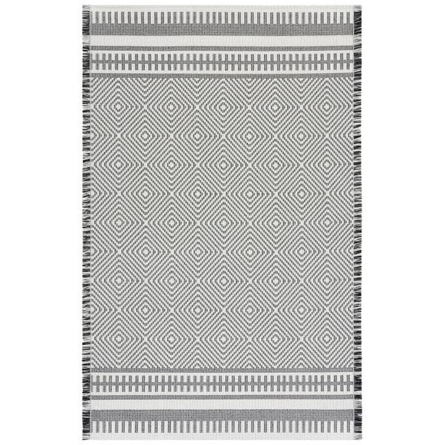 Augustine AGT505 Power Loomed Area Rug - Ivory/Black - 8'x10' - Safavieh.