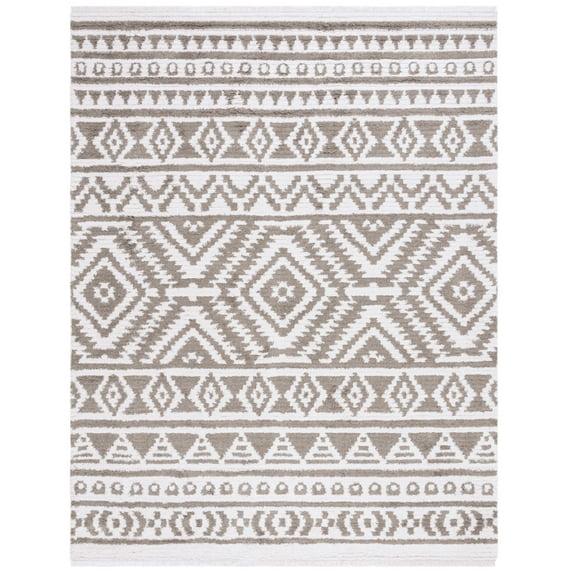 Augustine AGT849 Machine Made Indoor Area Rug - Taupe/Ivory - 9'x12' - Safavieh