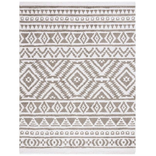 Augustine AGT849 Machine Made Indoor Area Rug - Taupe/Ivory - 9'x12' - Safavieh