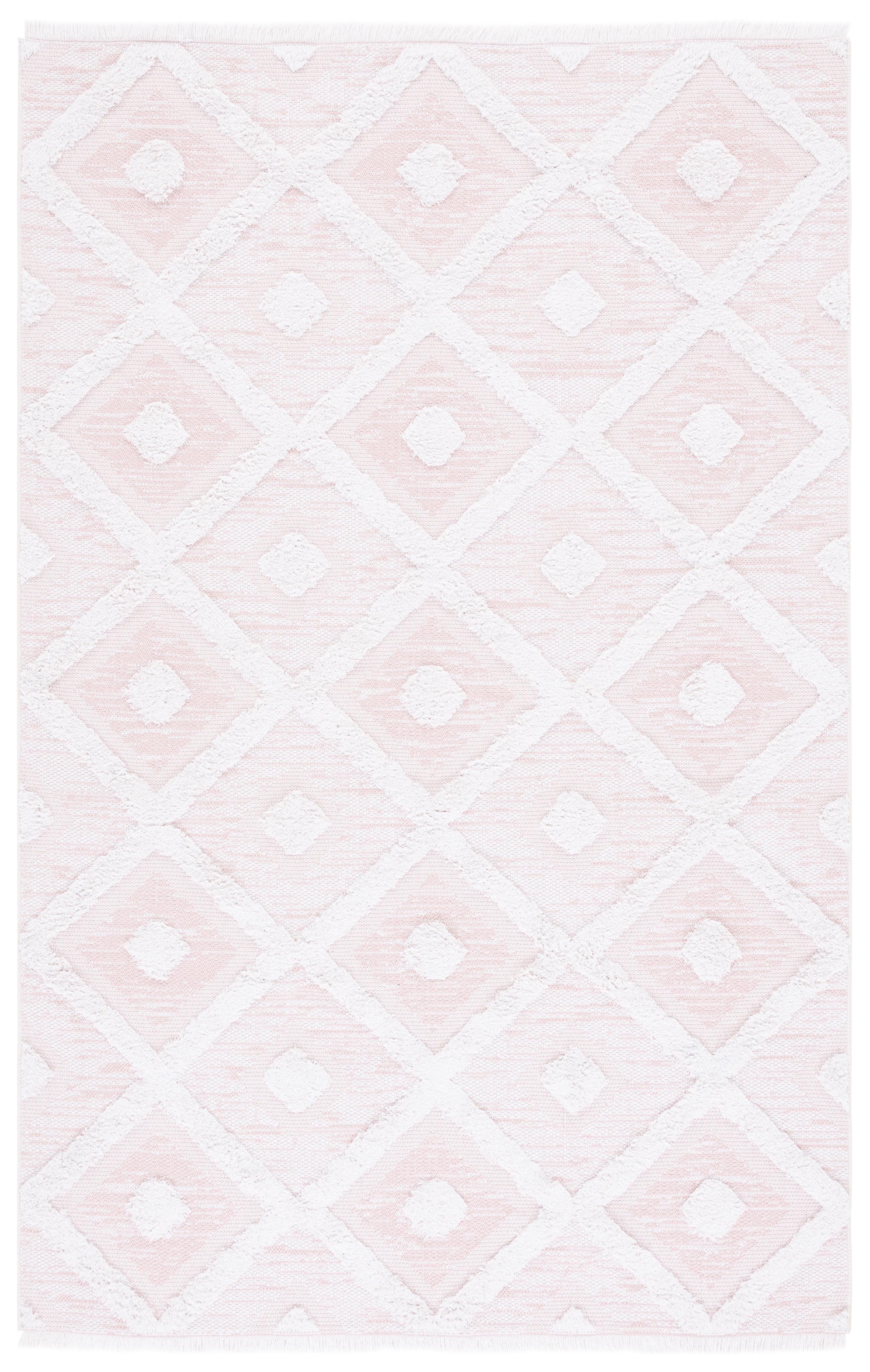 SAFAVIEH Augustine Gino Geometric Area Rug, Pink/Ivory, 5' x 7'7"