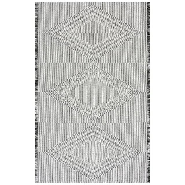 Augustine AGT502 Power Loomed Area Rug - Ivory/Black - 8'x10' - Safavieh.