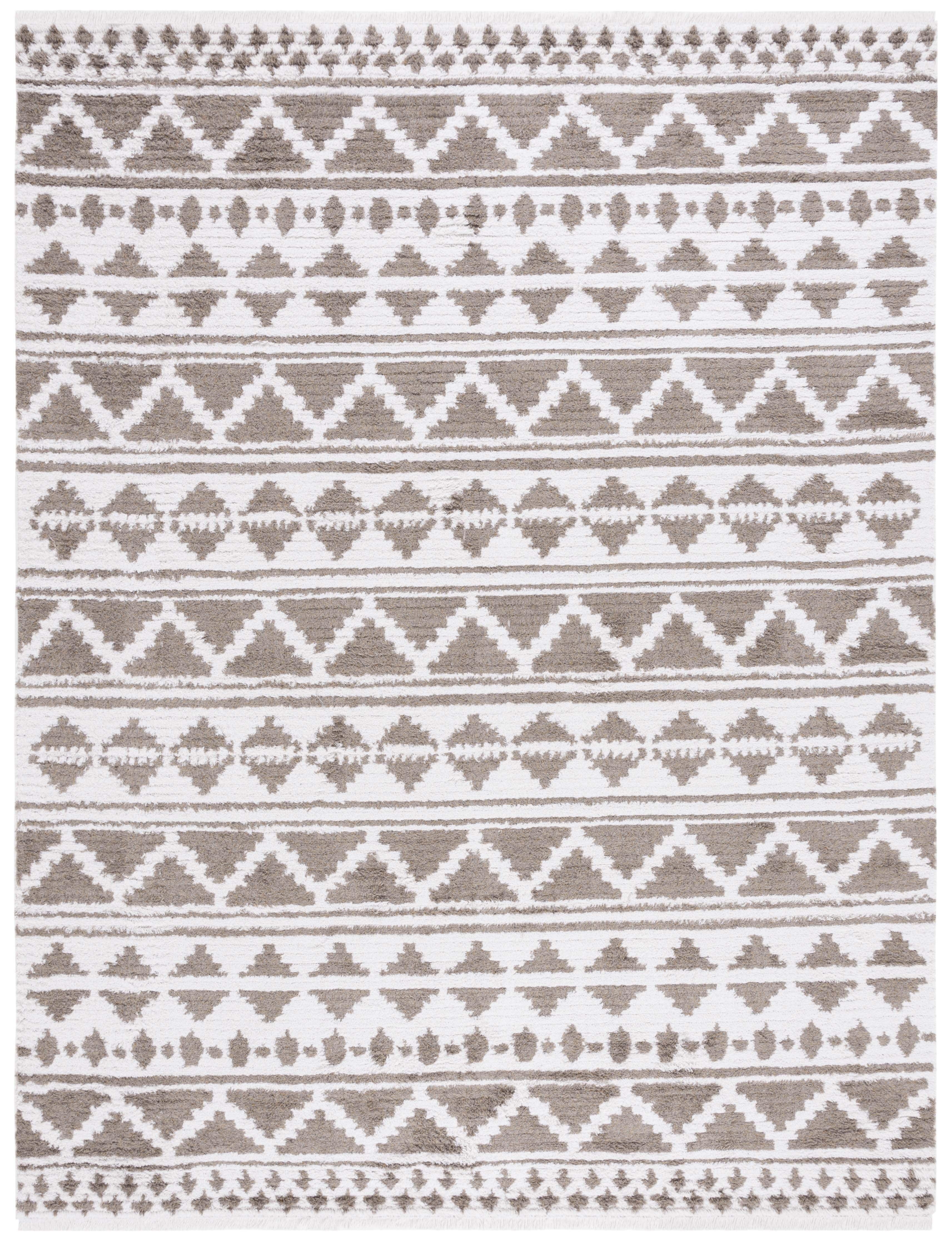 Augustine AGT847 Machine Made Indoor Area Rug - Taupe/Ivory - 9'x12' - Safavieh