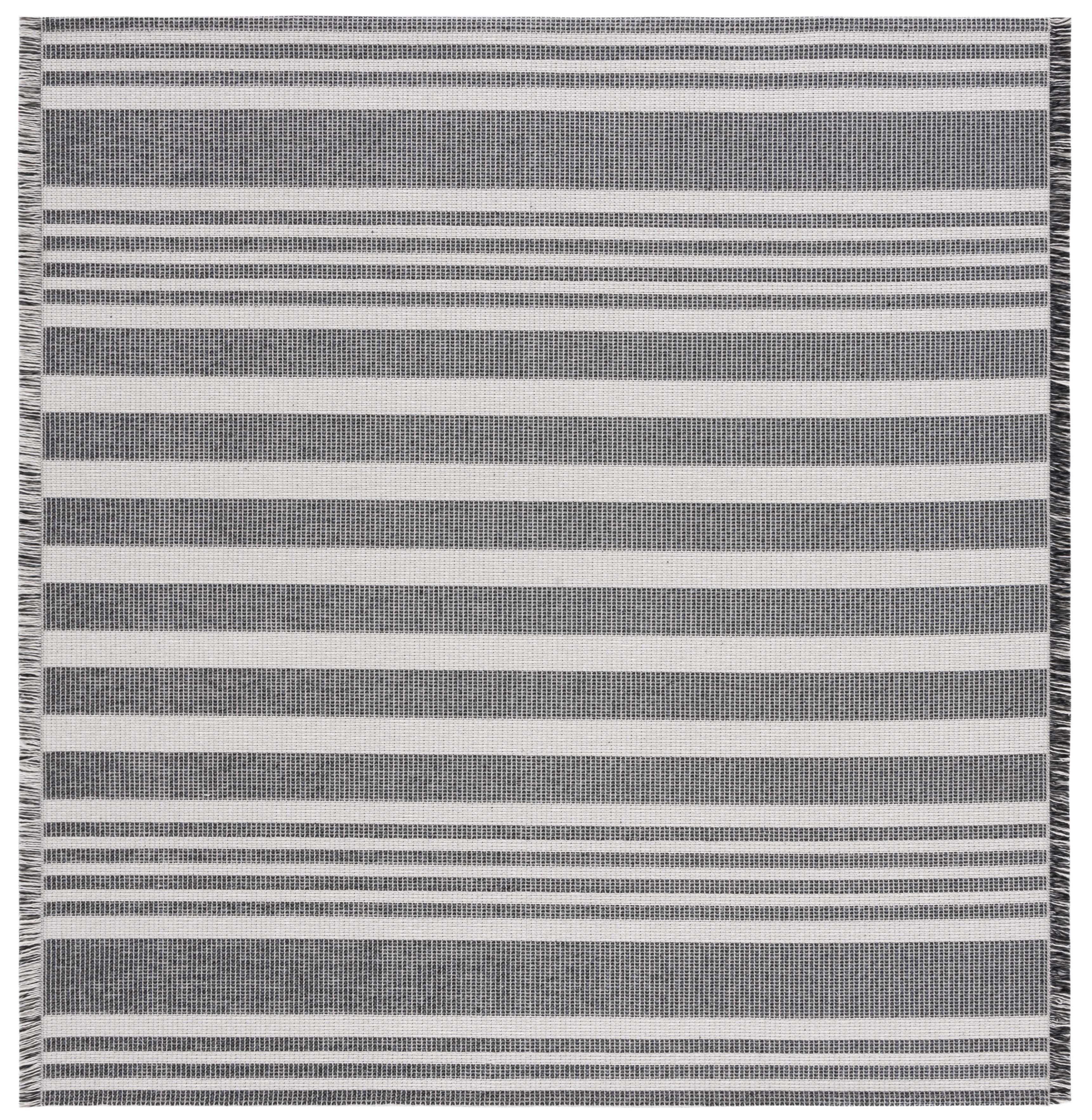 Gracie Oaks Leiner Performance Striped Rug