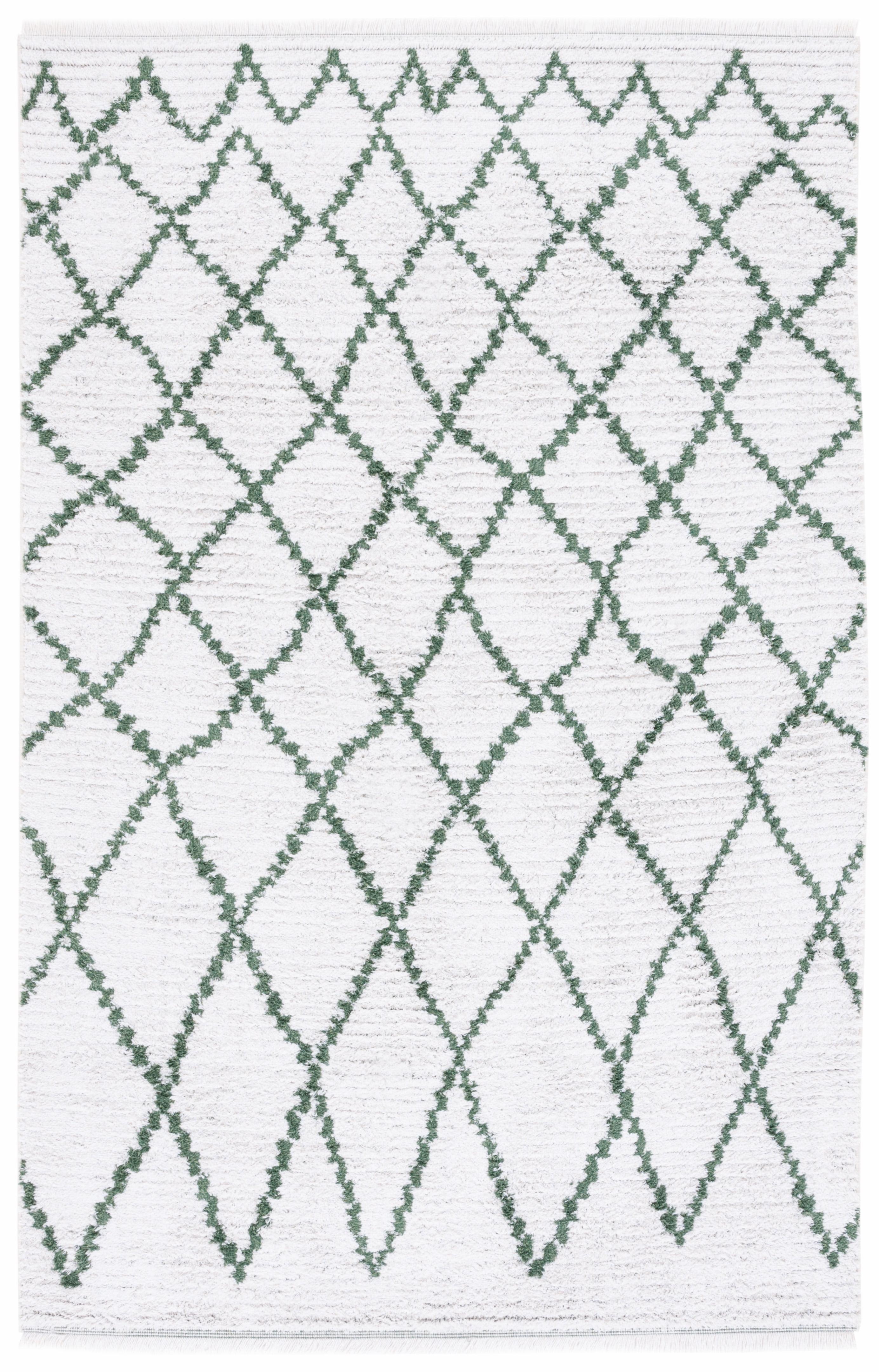 Augustine AGT850 Power Loomed Area Rug - Ivory/Green - 4'x6' - Safavieh.