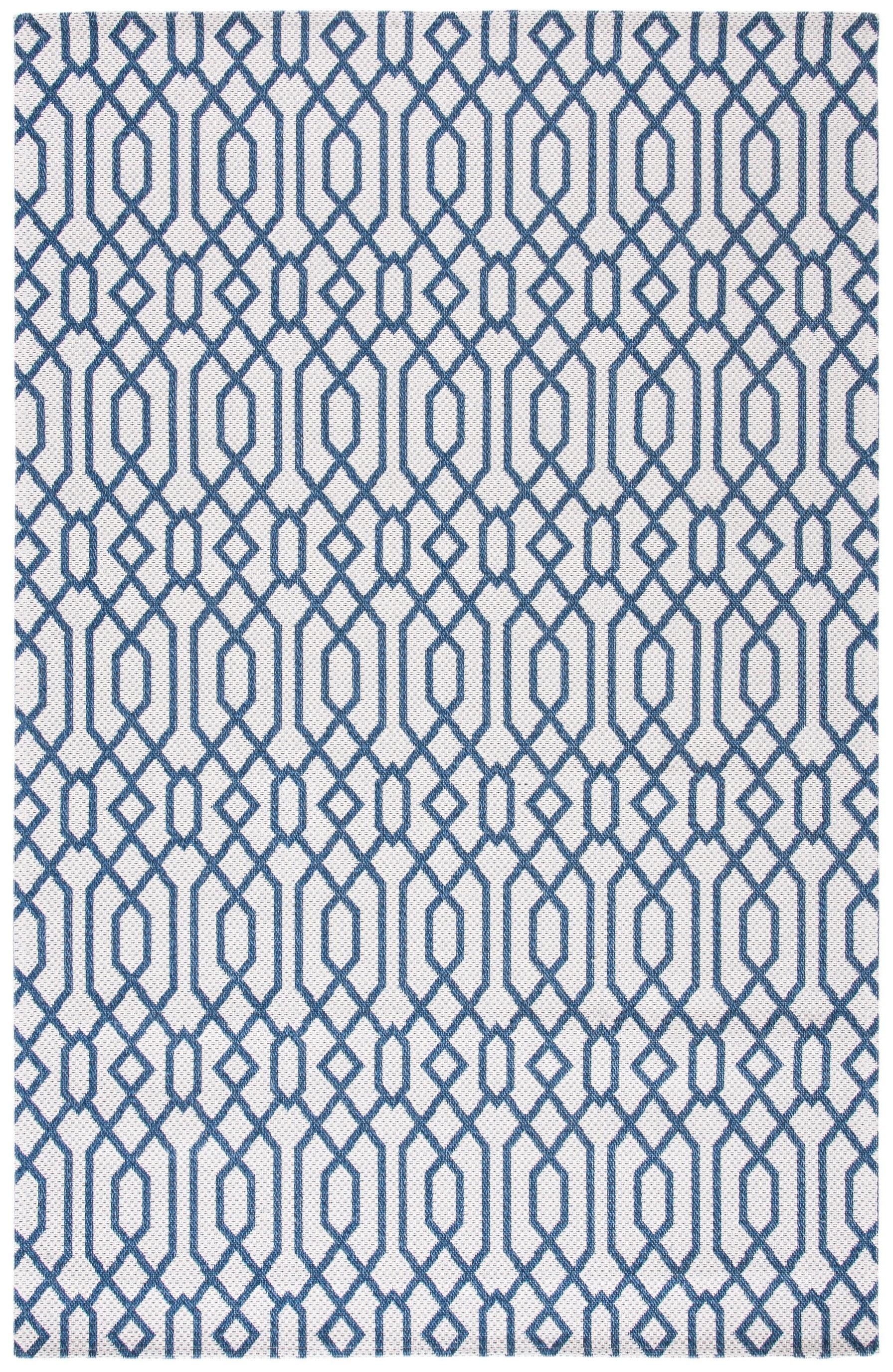 Augustine AGT421 Power Loomed Area Rug - Navy/Light Grey - 8'x10' - Safavieh.