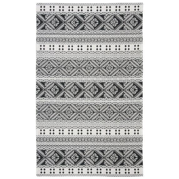 Augustine AGT445 Machine Made Indoor Area Rug - Black/Cream - 8'x10' - Safavieh