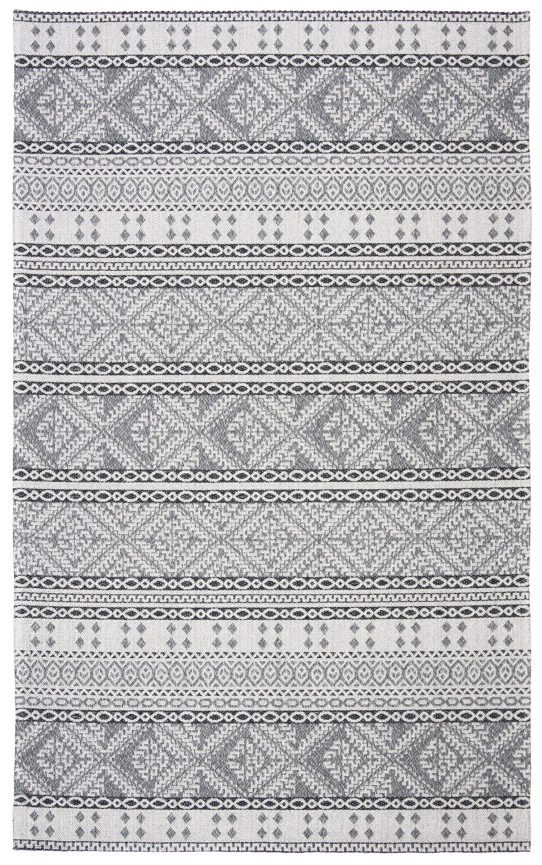 Augustine AGT445 Machine Made Indoor Area Rug - Light Grey/Anthracite - 9'x12' - Safavieh