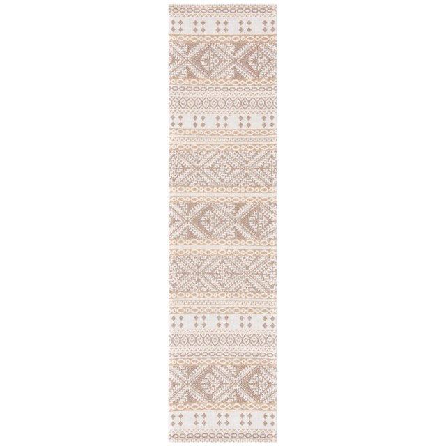 Augustine AGT445 Machine Made Indoor Runner - Taupe/Cream - 2'x8' - Safavieh