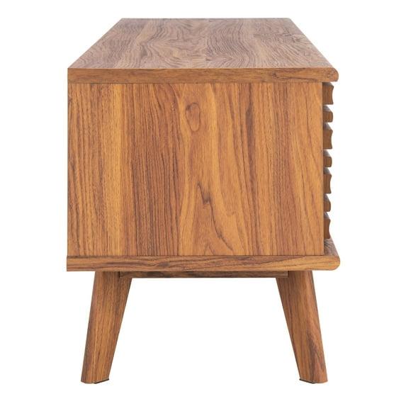Aurelio 1 Shelf Media Stand - Walnut - Safavieh